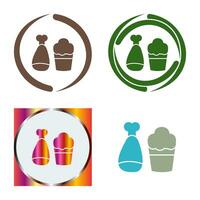 Food and Beer Vector Icon