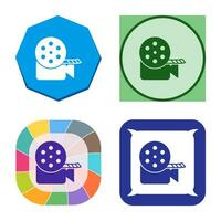 Unique Video Reel Vector Icon