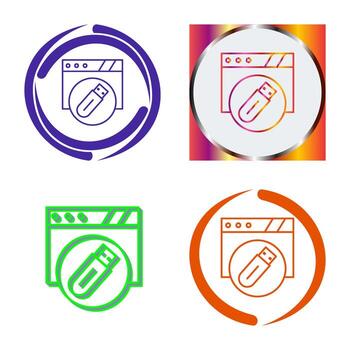 icono de vector de unidad flash usb