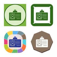 Id Card Vector Icon