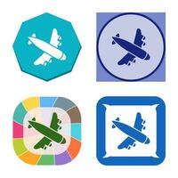 Landing Airplane Vector Icon