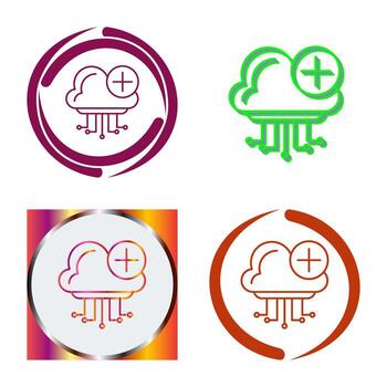 icono de vector de computación en la nube