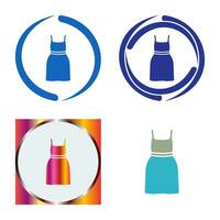 Cocktail Dress Vector Icon