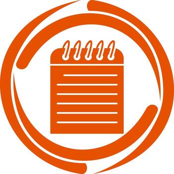 icono de vector de nota única