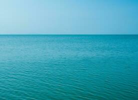 Landscape beautiful summer panoramal front view tropical sea beach white sand clean and blue sky background calm Nature ocean wave water nobody travel at Sai Kaew Beach thailand Chonburi sun day time photo