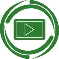 Unique Video Communication Vector Icon