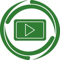 icono de vector de comunicación de video único