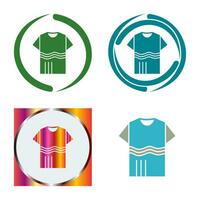 T Shirt with lines Vector Icon