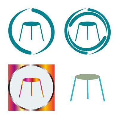 Unique Stool Vector Icon