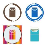 Unique Packet of Cigarettes Vector Icon