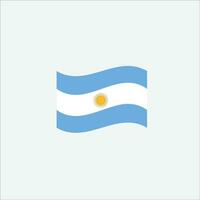 argentina bandera icono vector ilustración