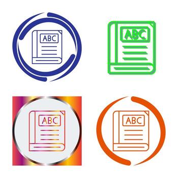 icono de vector de libro