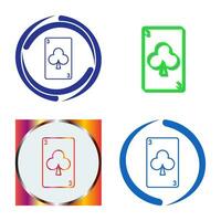 Clubs Card Vector Icon