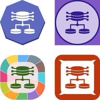 icono de vector de datos estructurados