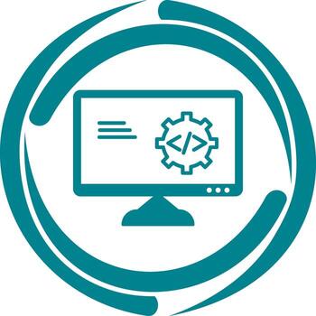 icono de vector de optimización de código único