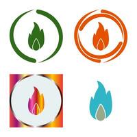 Unique Fire Vector Icon