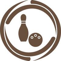 Unique Bowling Vector Icon