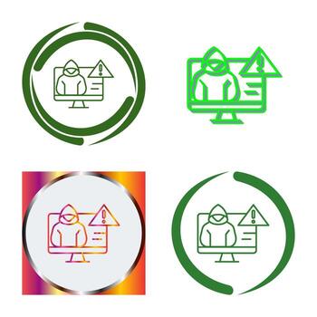 icono de vector de amenaza