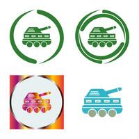 icono de vector de tanque de infantería