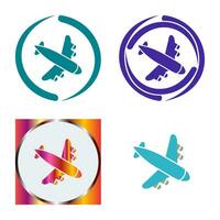 Landing Airplane Vector Icon