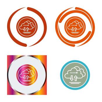 Cloud Data Vector Icon