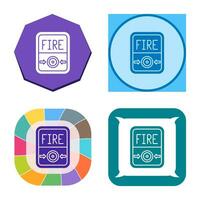 Fire Button Vector Icon