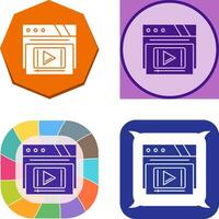 Video Player Vector Icon