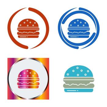 icono de vector de hamburguesa