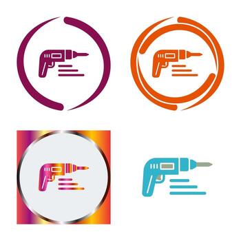 icono de vector de taladro