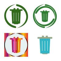 icono de vector de basura