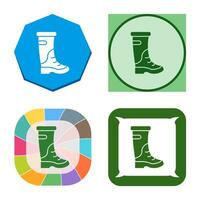 icono de vector de botas de lluvia