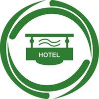 icono de vector de signo de hotel