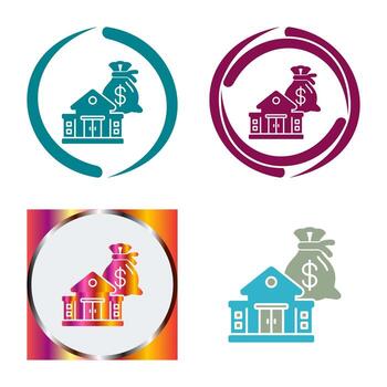 icono de vector de hipoteca