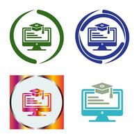 Online Learning Vector Icon