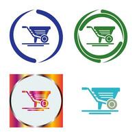 Wheelbarrow Vector Icon