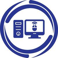 Desktop Computer Vector Icon
