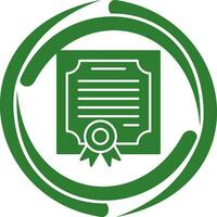 icono de vector de certificado