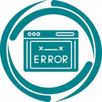 icono de vector de código de error