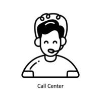 Call Center doodle Icon Design illustration. Logistics and Delivery Symbol on White background EPS 10 File vector