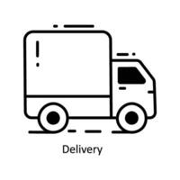 Delivery doodle Icon Design illustration. Logistics and Delivery Symbol on White background EPS 10 File vector