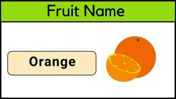 learn Fruits Name in English for kids rhymes Kids Vocabulary education video animation.