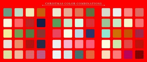 Navidad paleta. tendencia color paleta guía modelo. un ejemplo de un color paleta. pronóstico de el futuro color tendencia. partido color combinaciones vector gráficos. eps 10