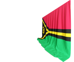 vanuatu bandiera tenda nel 3d interpretazione chiamato bandiera di vanuatu png