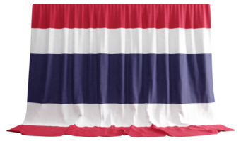 Thailand Flag Curtain in 3D Rendering called Flag of Thailand png
