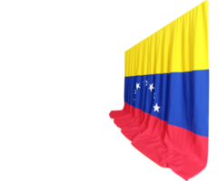 Venezuela drapeau rideau dans 3d le rendu appelé drapeau de Venezuela png