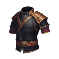 Medieval leather armor game ai generated png