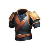 Medieval leather armor game ai generated png