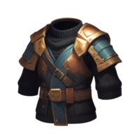 Medieval leather armor game ai generated png