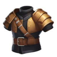 Medieval leather armor game ai generated png