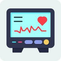 icono de vector de electrocardiograma